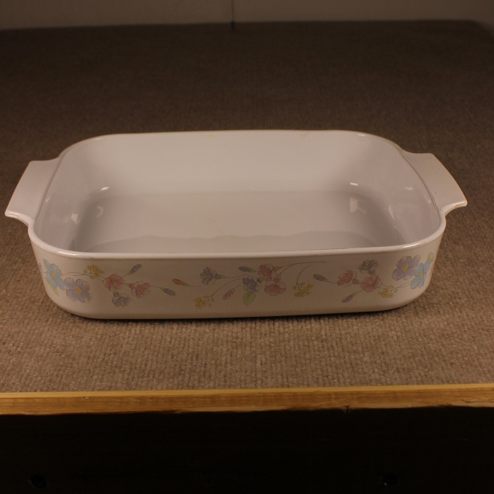 Vintage Corning Ware English Meadow Casserole Dish 12.25x10.5x2.5 Rectangular